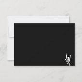 バートツーザボーン2番目の誕生日パーティーサンキューカード 招待状 (裏面)