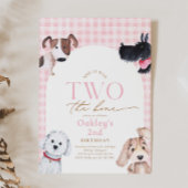 バートツーザ骨パピー市松模様に招待状 招待状