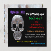 バートトゥーザボーンスカルハロウィーンスクエア招待状 招待状 (正面/裏面)