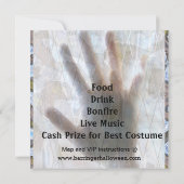 バートトゥーザボーンスカルハロウィーンスクエア招待状 招待状 (裏面)