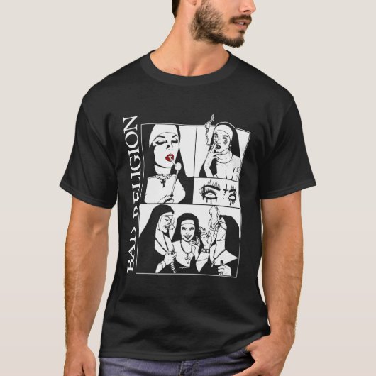 バートヌンズ宗教喫煙 Tシャツ (正面)
