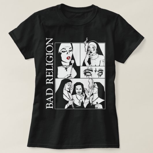 バートヌンズ宗教喫煙 Tシャツ (デザイン正面)