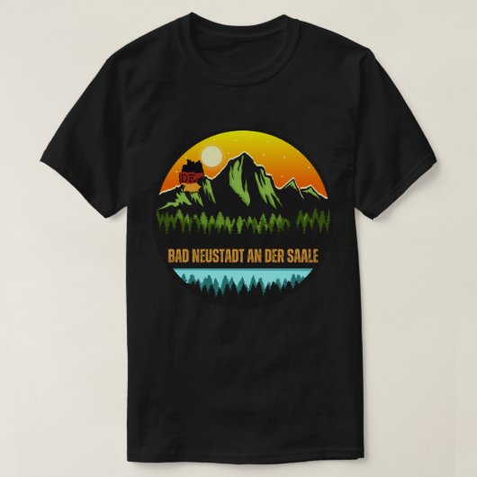 バートノイシュタット・アン・デア・ザーレ, ドイツ Tシャツ (デザイン正面)