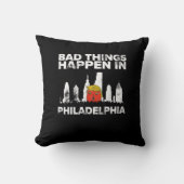 バートハンドフィラデルフィア不気味ハロウィーントランプキン クッション (正面)