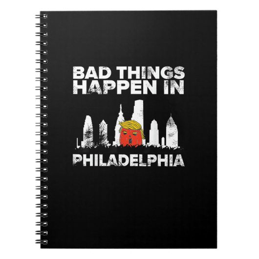 バートハンドフィラデルフィア不気味ハロウィーントランプキン ノートブック (正面)