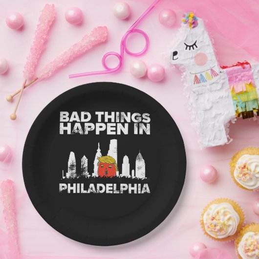 バートハンドフィラデルフィア不気味ハロウィーントランプキン ペーパープレート (パーティー)