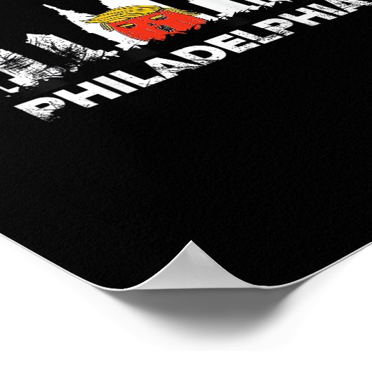 バートハンドフィラデルフィア不気味ハロウィーントランプキン ポスター (角)