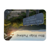 バートフォークバレーオーバービューアットサンセット マグネット (横)