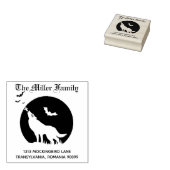 バートムーンウッドアート差出人住所 ラバースタンプ (押印)