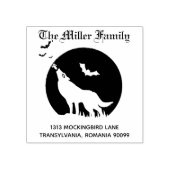 バートムーンウッドアート差出人住所 ラバースタンプ (インプリント)