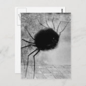 バートランドジーンRedon著笑うくも ポストカード (正面/裏面)