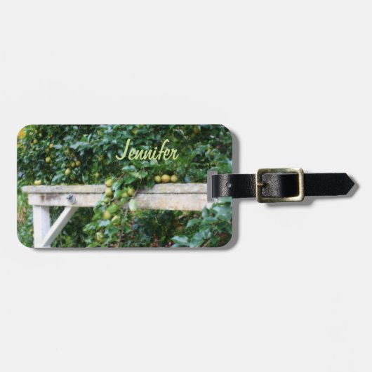 バートレットが木のオートン効果に適用パーソナライズされたする ラゲッジタグ (正面横)