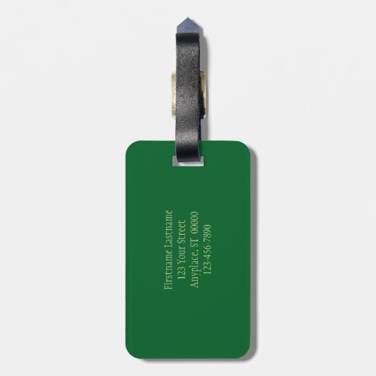 バートレットが木のオートン効果に適用パーソナライズされたする ラゲッジタグ (裏面縦)