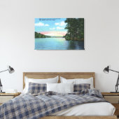 バートレ運ットクラブビューオブアッパーサラナク湖 キャンバスプリント (インサイチュ (寝室))