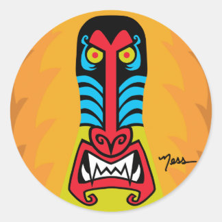 バートロバブーンステッカー ラウンドシール