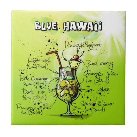バートロピカルカクテルレシピ タイル (正面)