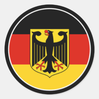 バートンによるドイツ国旗のステッカー ラウンドシール