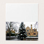 バートンオンザウォータークリスマスツリーコッツウォルズカード (外部フラット)