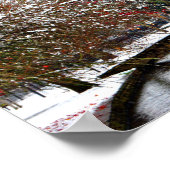 バートンオンザウォータークリスマスツリーコッツウォルズ ポスター (角)