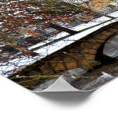 バートンオンザウォータークリスマスツリーコッツウォルズ ポスター (角)