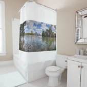 バートンクリークアットレディーバードレイク – オースティン,テキサス州 シャワーカーテン (インサイチュ)