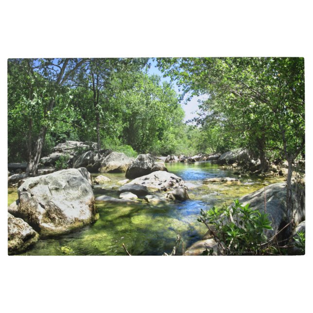 バートンクリーククロッシング – オースティンテキサス州 メタルプリント (正面)