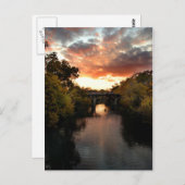 バートンクリークサンセットオースティンテキサス州 ポストカード (正面/裏面)