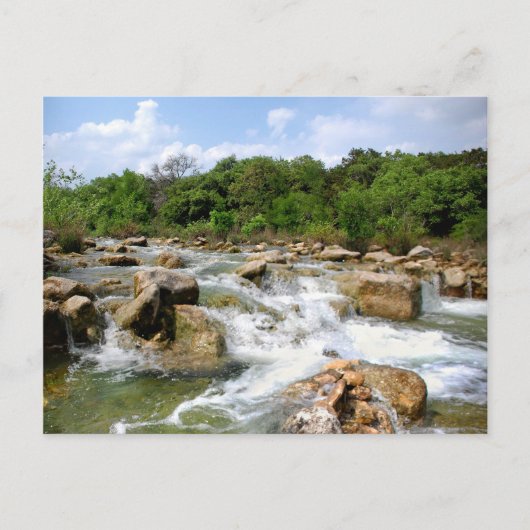バートンクリーク – オースティン,テキサス州- 3 Mile Waterfalls ポストカード (正面)