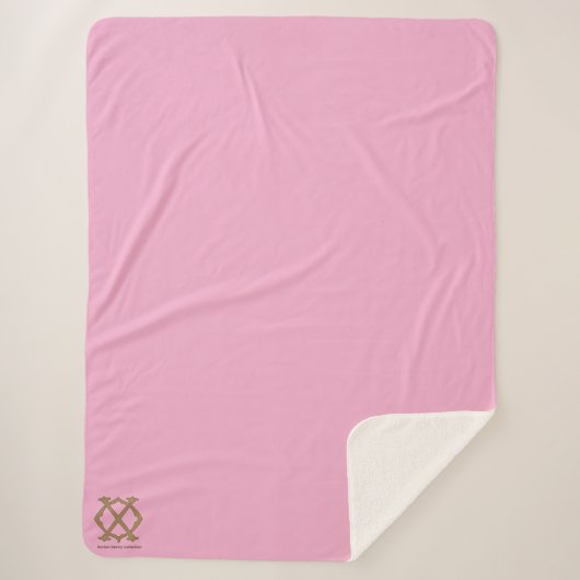 バートンファミリーコレクションピンク シェルパブランケット (正面)