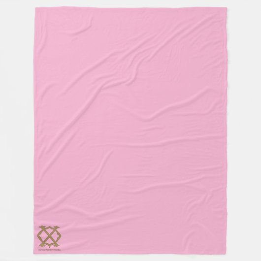 バートンファミリーコレクションピンク フリースブランケット (正面)