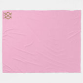 バートンファミリーコレクションピンク フリースブランケット (正面(横))