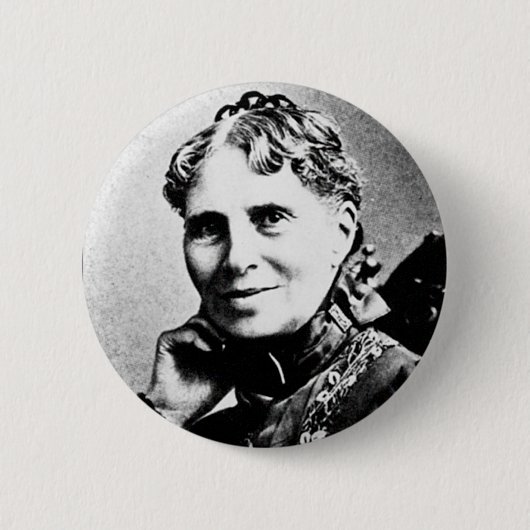 バートン~クララ創始者アメリカンレッドクロス 缶バッジ (正面)