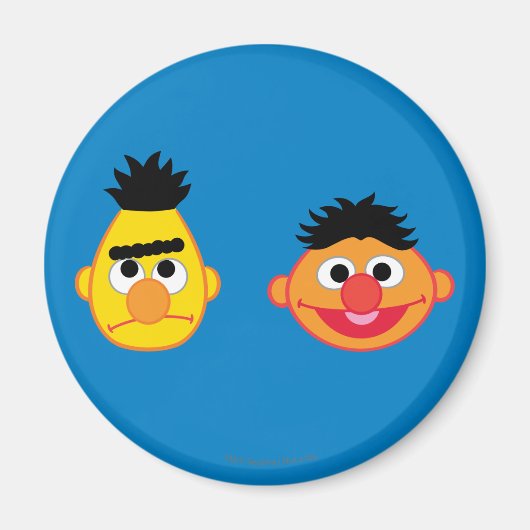 バート及びErnie Emojis マグネット (正面)