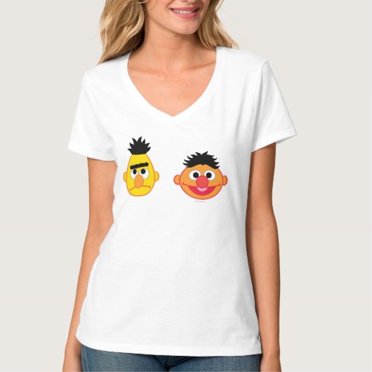 バート及びErnie Emojis Tシャツ (正面)