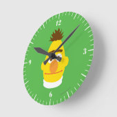 バート顔 ラウンド壁時計 (傾斜)