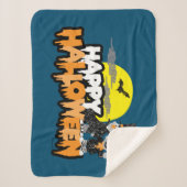 バート・アンド・アーニー |ハッピーハローウィン シェルパブランケット (正面)
