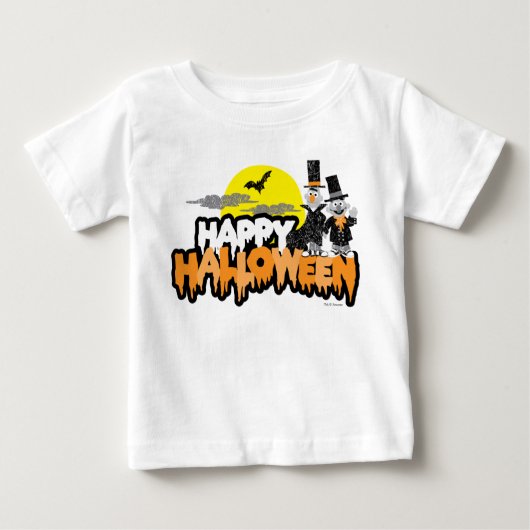 バート・アンド・アーニー |ハッピーハローウィン ベビーTシャツ (正面)