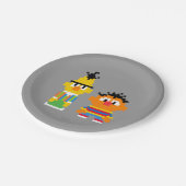 バート・アンド・アーニー・ピクセル・アート ペーパープレート (アングル)