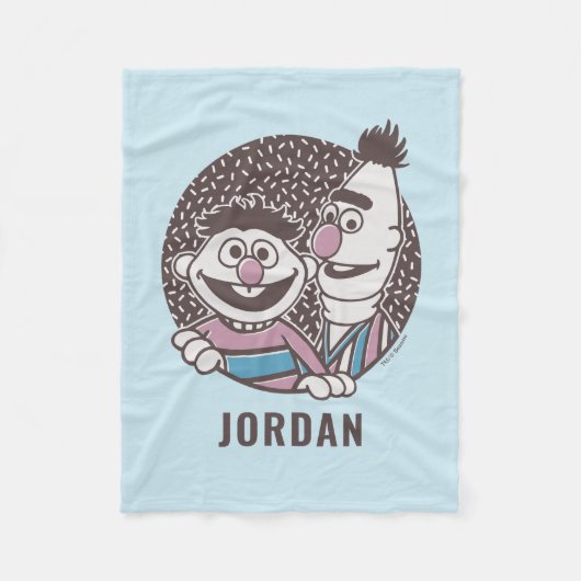 バート&アーニー |ブロス フリースブランケット (正面)