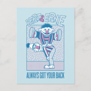 バート&アーニー  常に得背中 ポストカード