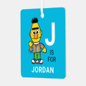 バート |名パーソナライズされた前（写真付き） メタルオーナメント (正面左)