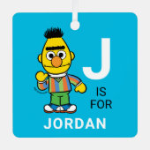 バート |名パーソナライズされた前（写真付き） メタルオーナメント (正面)