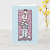 バート |話し掛けない カード (黄色い花)