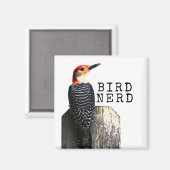 バードおたくアカゲキウギペッカー マグネット (正面/裏面)