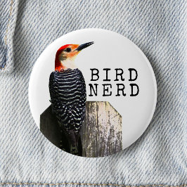 バードおたくアカゲキウギペッカー 缶バッジ