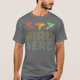 バードおたくバードウォッチャーウォッチングレトロヴィンテージ距離 Tシャツ