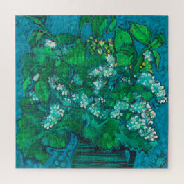 バードさくらんぼフラワーズブロッサムフローラパステル絵画ズ ジグソーパズル