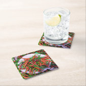 バードアイチリピーマン スクエアペーパーコースター (インサイチュ)