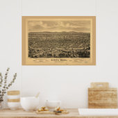 バードアイビューサンタローザ ポスター (キッチン)