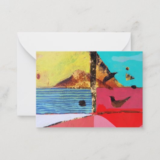 バードアイビューフラット ノートカード (正面)